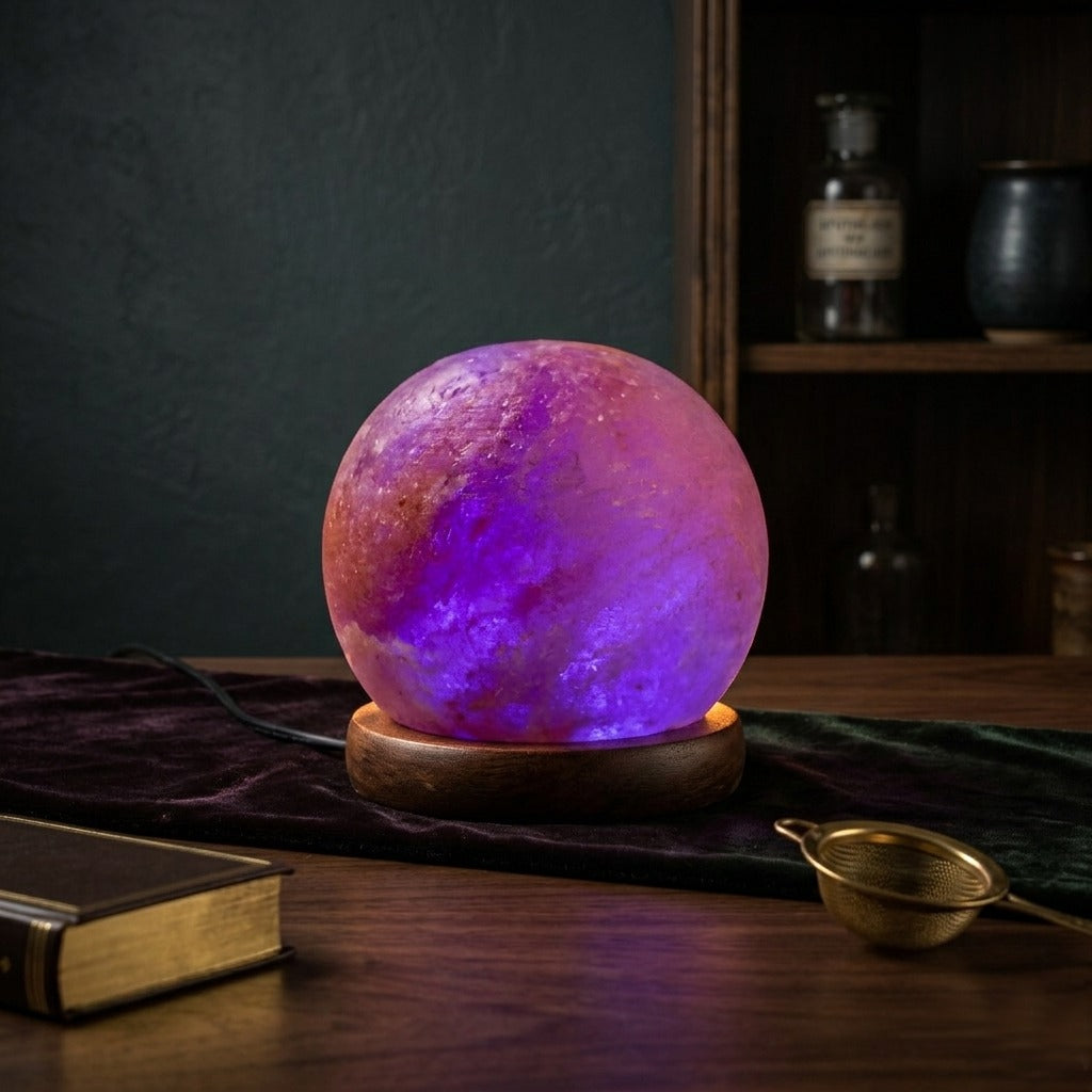 Color-Changing Sphere Salt Lamp